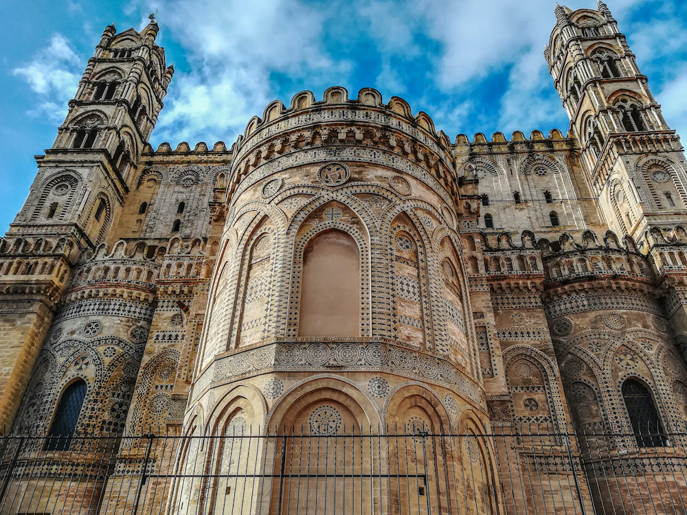 The East prospectus of the Cathedral in Palermo