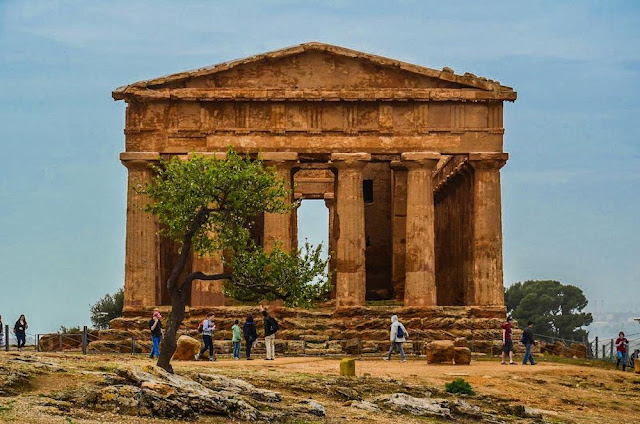 The Temple of Concordia in the Valle dei Templi of Agrigento