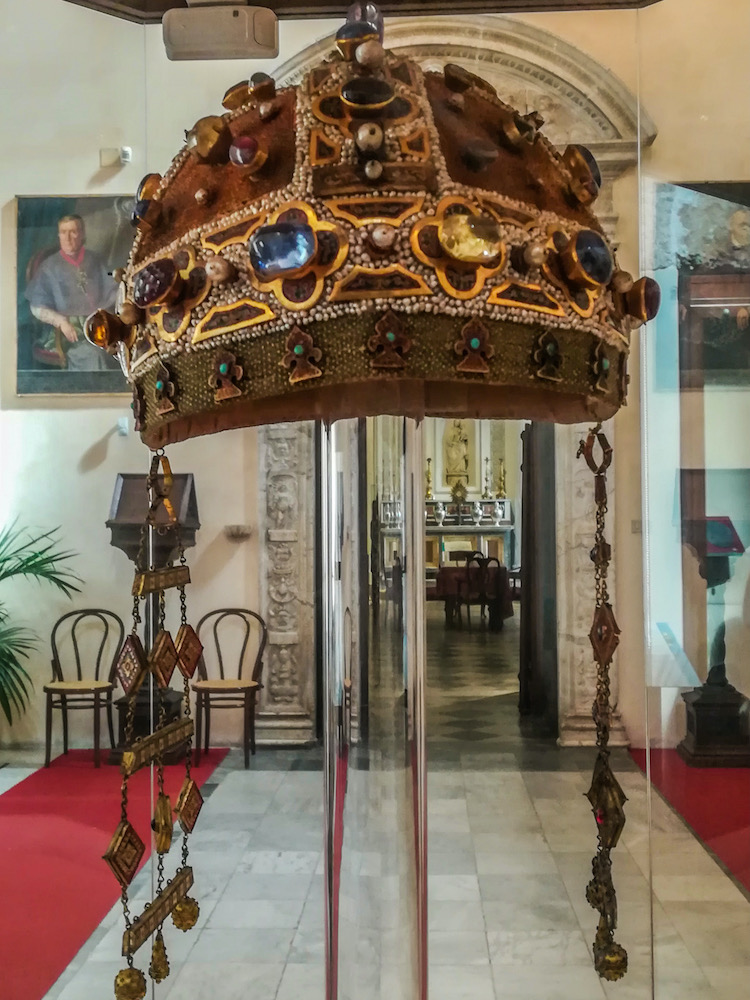 Crown of Constance of Aragon in the Treasury of the Cathedral of Palermo
