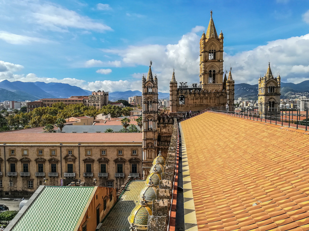 The roof of the Cathedral of Palermo