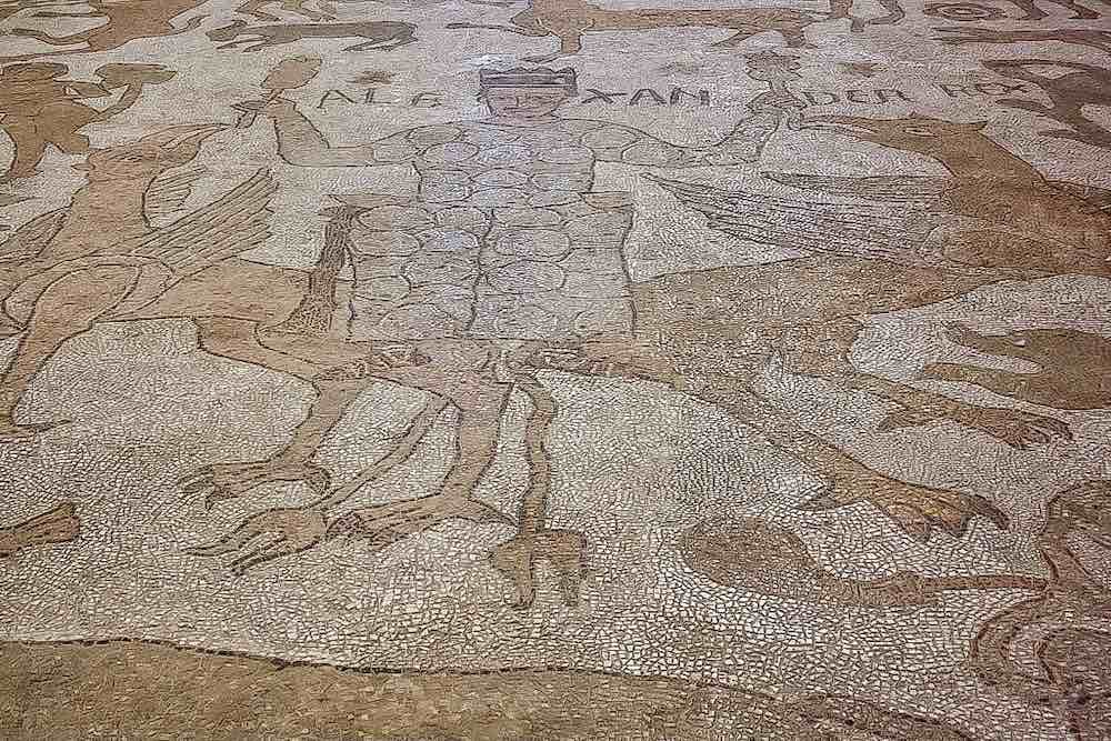 Mosaic of the Cathedral of Otranto with Alexander the Great guided tours excursions