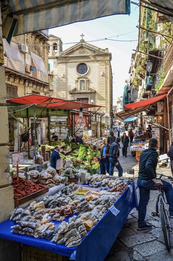 The market of the Cape in Palermo