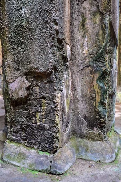 Cruciform pillars of the Piscina Mirabilis roman empire building