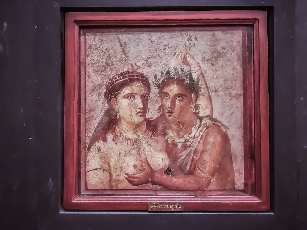 Painting from the Secret Gabinetto at MANN museum in Naples